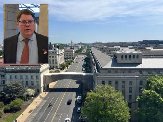 Deputy Secretary Stephen Vaden has taken the lead in USDA's reorganization, which includes moving roughly 2,000 or so remaining workers out of the South Building in Washington, D.C. Once labeled as the world's largest office building when completed in the 1930s, USDA officials said the building has a backlog of $1.6 billion in renovation and maintenance. (DTN photos by Chris Clayton)