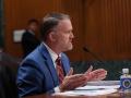 USTR Ambassador Jamieson Greer speaks at a Senate Finance Committee hearing. (Photo courtesy of USTR)