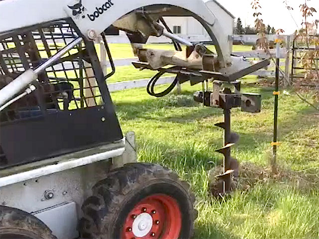 Welder Joel Ort designed and built a heavy-duty auger for his skid steer loader in a single day, using scrap parts and salvaged pieces of steel already in his shop. (DTN photo)