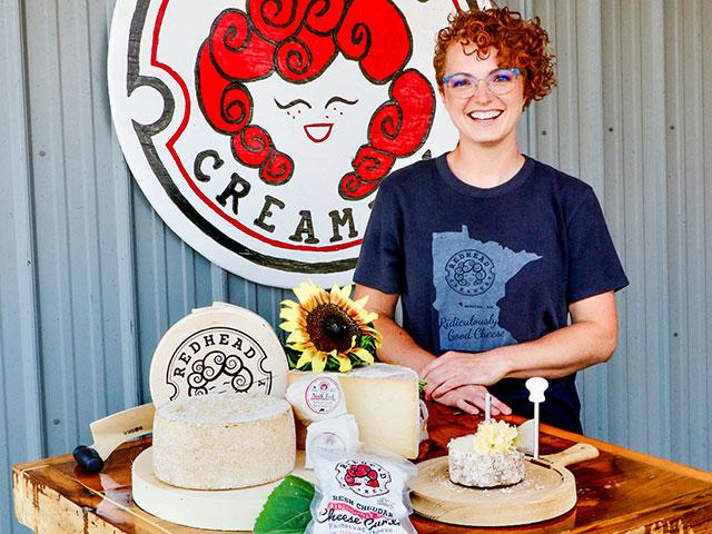 Alise Sjostrom decided at age 17 she wanted to make cheese. She&#039;s the inspiration behind the name "Redhead Creamery." (DTN/Progressive Farmer file photo by Des Keller)