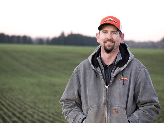For the second consecutive year, Steve VanGrunsven of Forest Grove, Oregon, earned the title of Bin Buster in the dryland winter wheat category of the National Wheat Yield Contest. (DTN photo by Jason Jenkins)