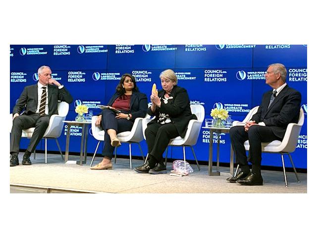 On a panel discussing 