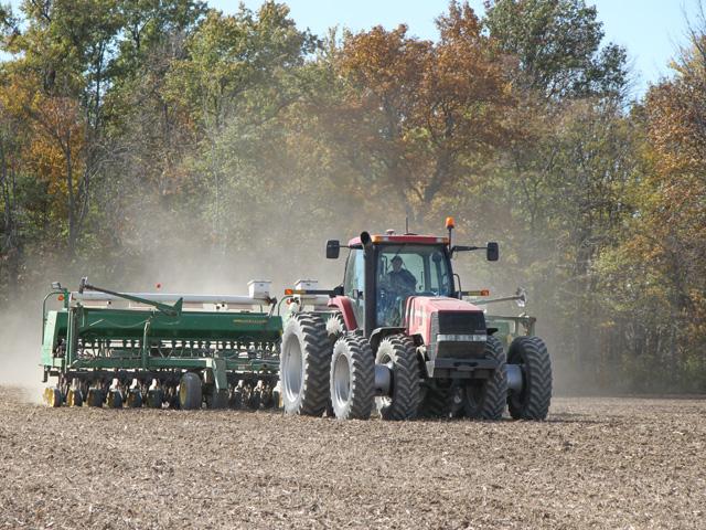Winter wheat seeding has begun or will get underway soon. Seed industry officials say seed prices have gone up compared to last year and availability could be limited in some regions. Similar price and supply scenarios exist for cover crop seed as well. (DTN photo by Pamela Smith)
