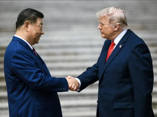 U.S. President Donald Trump and Chinese President Xi Jinping exchange greetings in Beijing, China, in May 2026. (Photo courtesy of the White House Gallery)