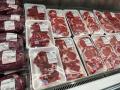 Beef sold in American supermarket Costco sits on the shelf. Advocates for country-of-origin meat labeling advanced legislation with the support of 17 bipartisan senators. (DTN file photo by Cheri Zagurski)