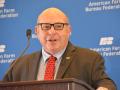 Zippy Duvall, president of the American Farm Bureau Federation, speaking at the group&#039;s annual meeting earlier this year. Duvall raised concerns about farmers&#039; mental health over low prices, high inputs and tariffs affecting trade income. Duvall testified Wednesday before the U.S. Senate Special Committee on Aging. (DTN file photo by Chris Clayton) 