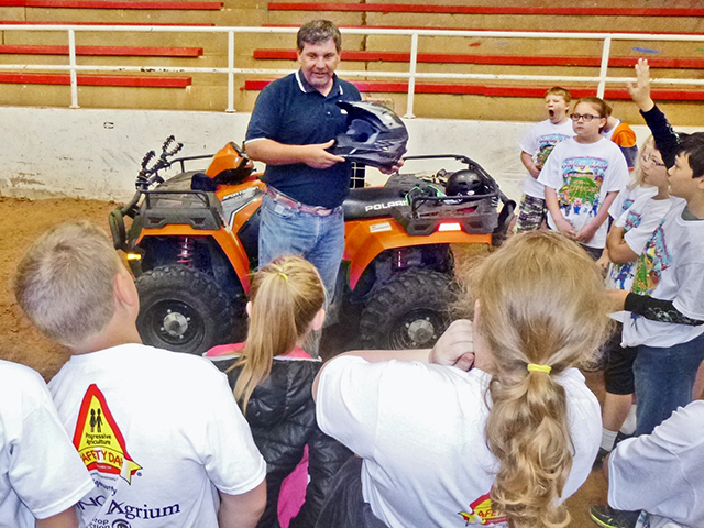 ATV and UTV Safety remains one of the most frequently offered stations at Progressive Agriculture Safety Days held throughout North America. Participants learn about various safe riding practices. (Progressive Farmer image by Progressive Agriculture Foundation)