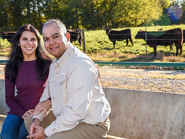 Guillermo and Jackie Pineda emphasize BQA principles to help them market cattle at a premium. (Becky Mills)