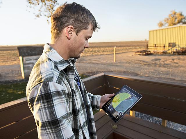 Brett Arnusch is the data-comprehension expert on his Colorado farm. (Joel Reichenberger)