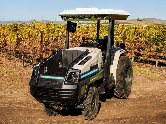 The first fully electric, driver-optional tractor, the Monarch, is designed to help solve chronic labor shortages, reduce diesel emissions and help improve thin farming margins. (Provided by Monarch Tractor)