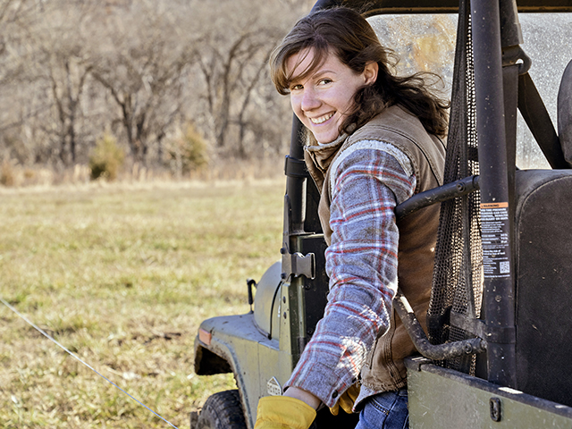 Rachel Hopkins, while running a commercial herd in Missouri with her dad, has learned conservation is not a cookie-cutter plan, and sometimes that means learning from mistakes. (Jennifer Silverberg)