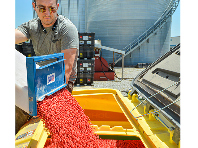 Chris Gaesser, Corning, Iowa, grew eight varieties of seed soybeans for Stine Seed in 2021. "The premium more than justifies the extra work," he says. (Matthew Wilde)