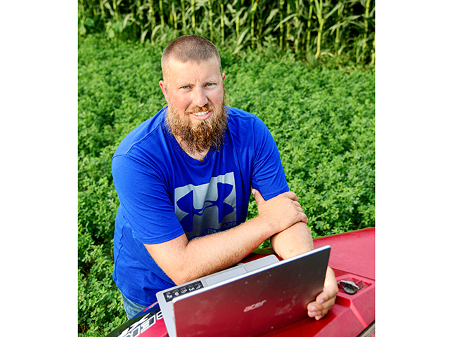 Minnesota farmer Mitch Thompson likes the ease of e-commerce to purchase seed and other inputs. (Greg Lamp)