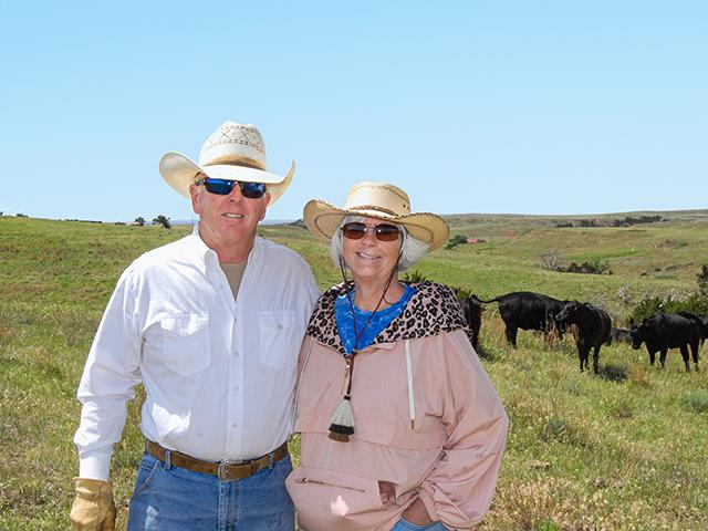 It took many years, but Michael Horntvedt and Katie Blunk now have a dependable and sustainable supply of forage.  (Dan Crummett)