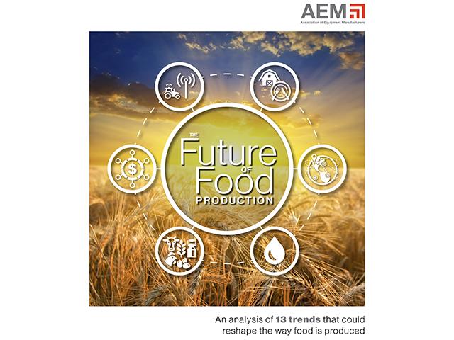AEM&#039;s The Future of Food Production report (Courtesy of Association of Equipment Manufacturers)