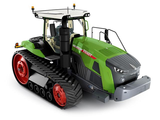 Fendt is bringing for the first time to North America two new tracked tractors, the 900 Vario MT and 1100 Vario MT. The 1100 Vario MT is shown here. (Photo courtesy of AGCO Corporation)