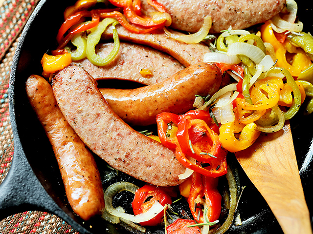Sausage and Peppers (Progressive Farmer image by Rachel Johnson)