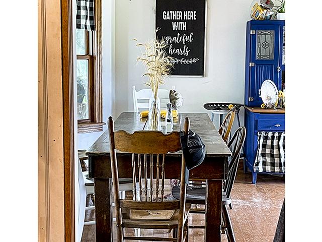The farmhouse table is where everyday life plays out as families gather and grow together. (DTN/Progressive Farmer photo by Jennifer Campbell)
