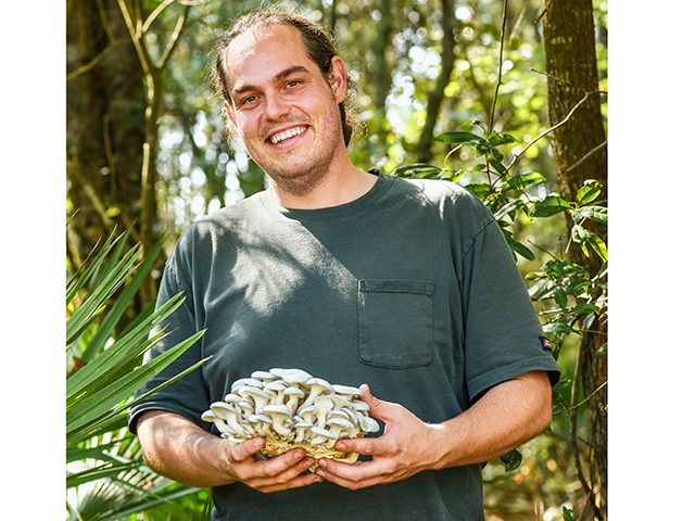 While Ancil Jacques spends hours every week foraging wild mushrooms, he doesn&#039;t leave his business to chance. He has slowly built a cultivated side to his operation, allowing him to consistently supply high-end chefs with delicacies like lion&#039;s mane and pink oyster mushrooms. (DTN/Progressive Farmer photo by Becky Mills)