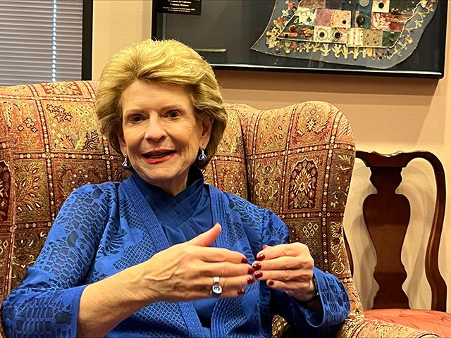 Sen. Debbie Stabenow, D-Mich., sees a hard lift trying to raise reference prices in the farm bill because funding is tight. She said funding has to be creative, which is why she and her committee ranking member called on USDA to increase trade and international aid dollars. (DTN photo by Chris Clayton)