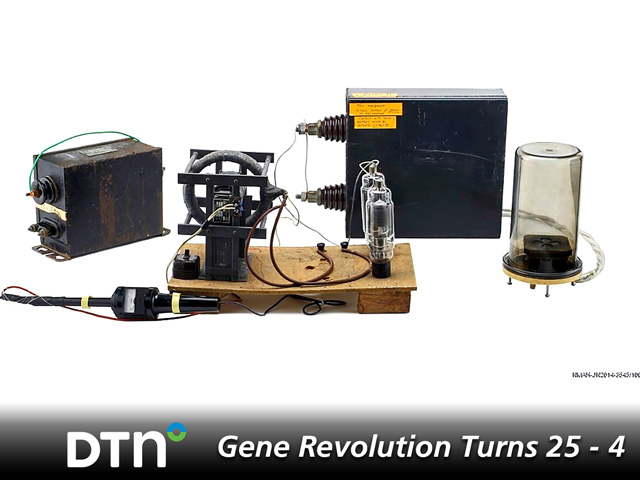 Brian Martinell and Dennis McCabe&#039;s gene gun prototype is now displayed at the Smithsonian&#039;s National Museum of American History. (Smithsonian Institution photo)