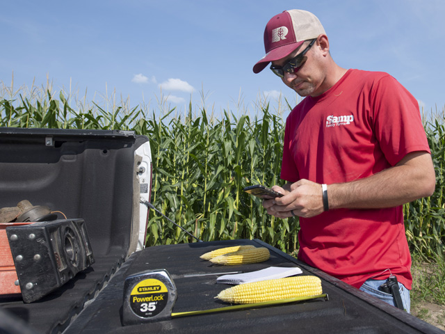 For the past four seasons, Kyle Samp of Cairo, Missouri, has participated as a FIRST test plot host. (DTN photo by Joel Reichenberger)