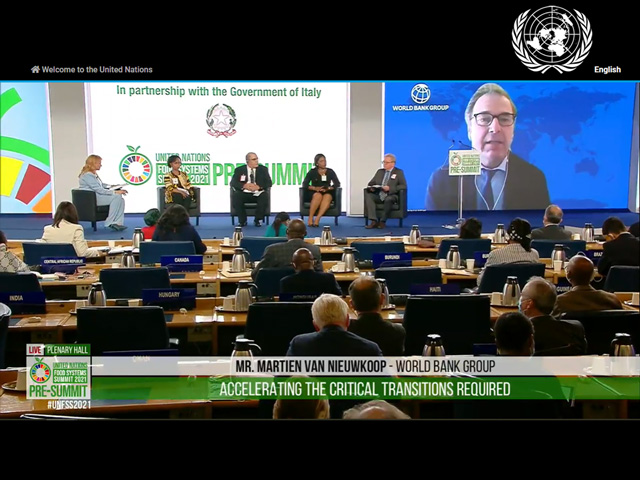 A U.N. meeting this week in Rome (shown here via webcast) is preparation for a Food Systems Summit in September. A former UN ambassador for food and agriculture said the summit is designed with biases against technology and U.S. agriculture. (DTN image from UN live webcast) 