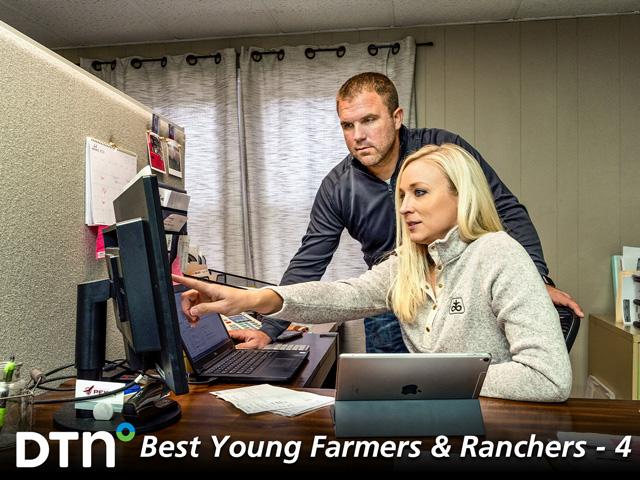Jared and Rachel Kunkle are first-generation farmers who are steadily building their acreage base. (DTN/Progressive Farmer photo by Mark Tade)