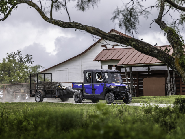 The new Ranger Crew SP 570 NorthStar comes with 1,500 pounds of towing capacity and is available in either two- or four-seater models. (Photo courtesy of Polaris)