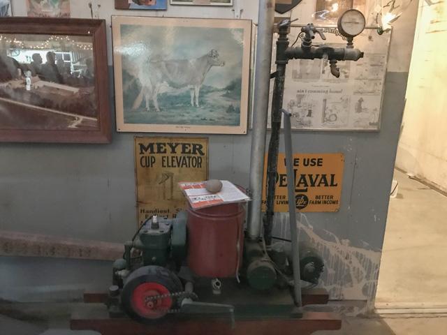 A vintage De Laval milking machine on display. (DTN photo by Russ Quinn)