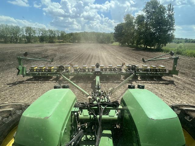 Is that dust? Luke Garrabrant wouldn&#039;t mind stirring up a little more dust soon. Sporadic rainfall keeps interrupting planting in his Ohio fields. (Photo courtesy of Luke Garrabrant)