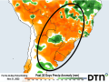 Rainfall has been well-below normal for most of South America&#039;s primary growing regions during the last 30 days, despite recent rainfall. (DTN graphic)