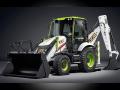 JCB is bringing its first hydrogen fuel engine prototypes to the U.S. next month. Shown here is its hydrogen-powered backhoe loader. (DTN image courtesy of JCB)