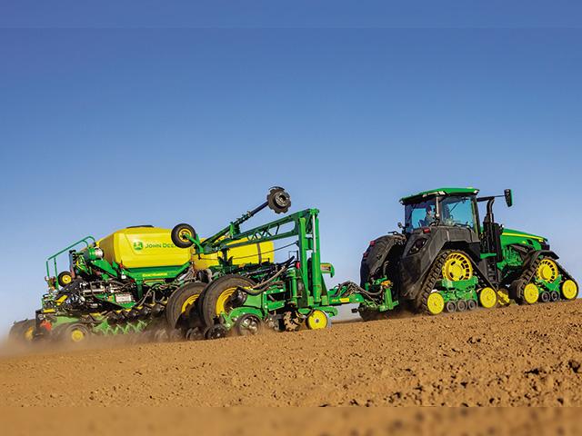 Deere has rolled out its next planter performance upgrade, FurrowVision. It is a camera-and-laser package mounted to look down into the furrow, recording images of the seed and residue. (Photo courtesy of John Deere)