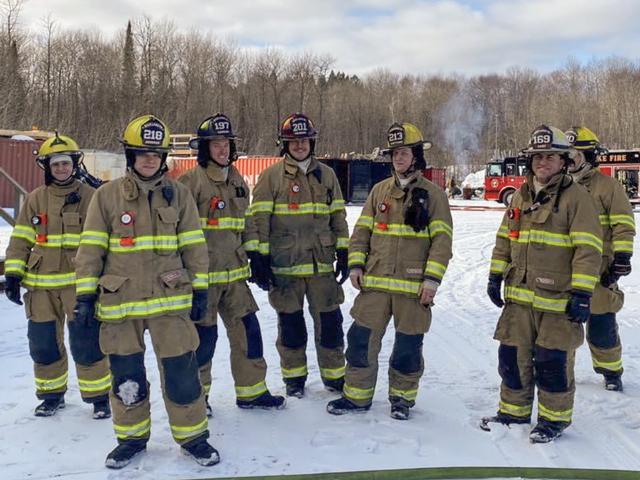Of the 1.1 million firefighters in the U.S., 700,000 volunteers provide vital services to rural communities. The author's sister is one of those volunteers. Pictured here are volunteers from her Rice Lake, Minnesota, Volunteer Fire Department. (Photo from Rice Lake Volunteer Fire Department Facebook page)