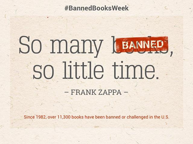 Book banning is in these days, and ban opponents are fighting back. In a clash between individual rights and community values, which should prevail? (Image from ebookfriendly.com)