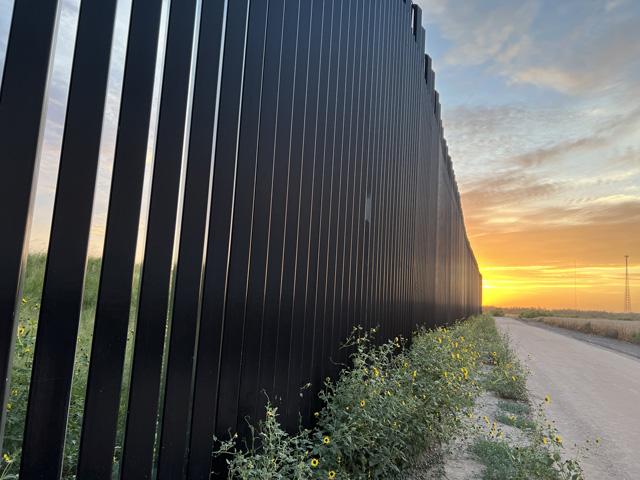 Sam Sparks III has farmland along the border wall built to separate the U.S. and Mexico. If the wall is ever fully installed, his farm will essentially be cut in half. (DTN photo By Dan Miller)
