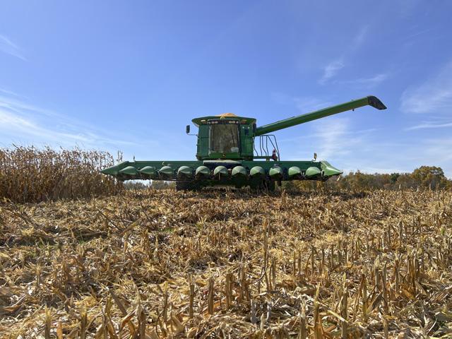Corn harvest has started, but far from complete for Luke Garrabrant, who farms in central Ohio. (Photo courtesy of Luke Garrabrant)
