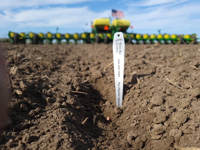 Corn planting on Zack Rendel&#039;s Oklahoma farm raced ahead in early April, thanks to a rainy, warm March. Elsewhere, a cool weather trend has put the brakes on planters in the Midwest and Plains. (Photo courtesy of Zack Rendel)