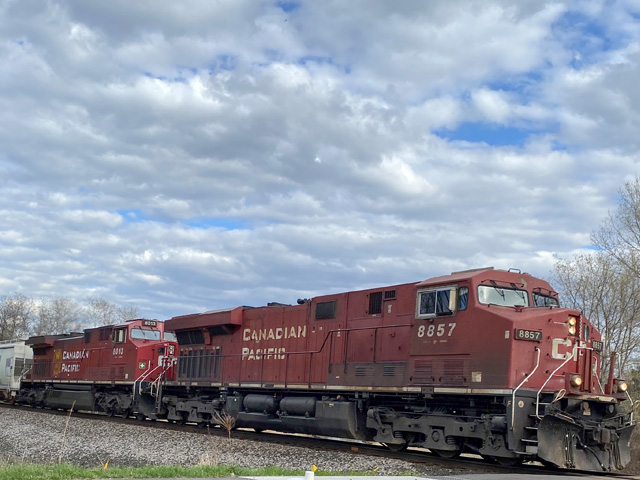 The sight of a Canadian Pacific train moving along the rails in the U.S. and Canada could become nonexistent if over 3,000 workers follow through with a strike March 16. (DTN photo Mary Kennedy)