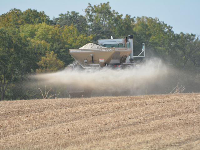 Farmers will find significantly higher fertilizer prices this fall when considering their application plans, according to University of Minnesota Extension. (DTN file photo by Matthew Wilde)