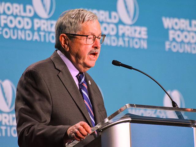 Terry Branstad, former governor of Iowa and U.S. ambassador to China, is now CEO of the World Food Prize. (DTN photo by Chris Clayton)