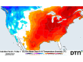 Temperatures east of the Rockies through the end of February continue to be very warm, despite some systems moving through with brief bursts of cooler air. (DTN graphic)