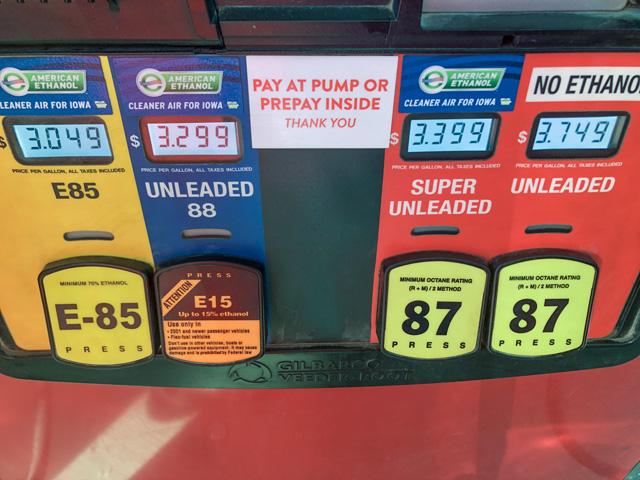 With gasoline prices on the rise, agriculture and biofuels groups have asked the White House to make E15 available to consumers year-round. (Photo by Chris Clayton)
