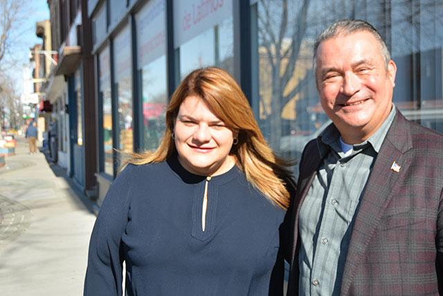 Nebraska Rep. Don Bacon on hosted Rep. Jenniffer Gonzalez-Colon on Monday as the pair met with local Latino business leaders in Omaha to talk about labor and supply-chain challenges, as well as legislation in Congress for Puerto Rican statehood. (DTN Photo by Chris Clayton) 