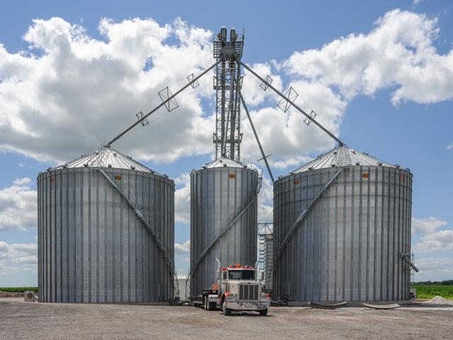 Farmers and Extension specialists report most stored grain is in decent condition since it entered bins at fairly low moisture levels. (DTN photo by Pamela Smith)