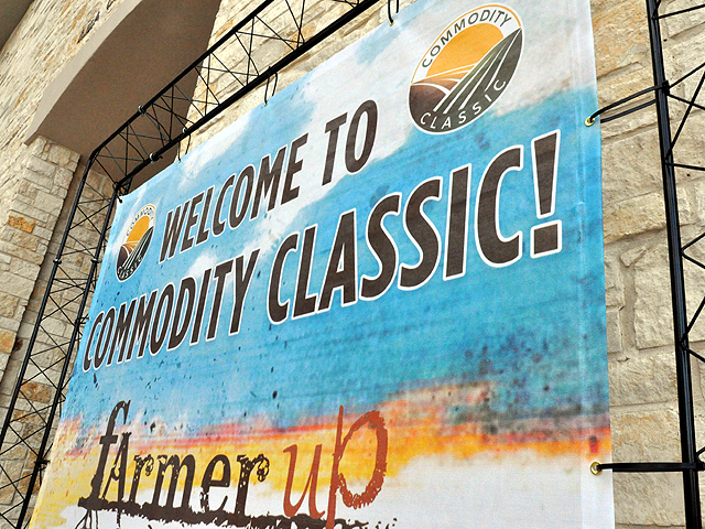 The logo and theme for Commodity Classic in 2017 in San Antonio, Texas. The event was scheduled to return to San Antonio again in 2021, but organizers announced Friday that Commodity Classic will be a virtual event during the first week of March in 2021. (DTN file photo) 