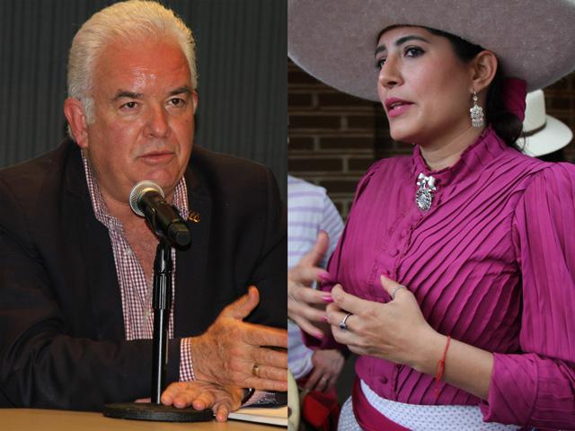 Luis Fernando Haro, general director of Mexico&#039;s National Agricultural Council, and Ana Lucia Camacho Sevilla, secretary of the Ministry of Agriculture and Rural Development of Jalisco, Mexico. (DTN photos by Elaine Shein)