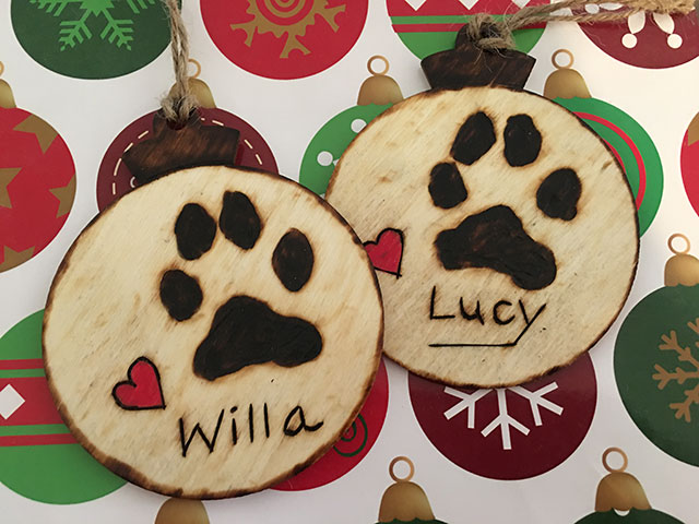 Handmade ornaments for my pups were a special gift from a friend. The best gifts come from the heart. (DTN photo by Pamela Smith)