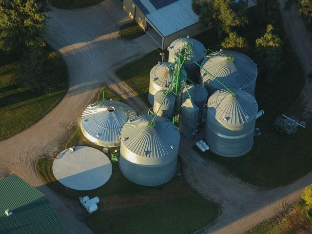 With harvest beginning in the Corn Belt, those working around stored grain should keep safety in mind. (DTN file photo by Jim Patrico)